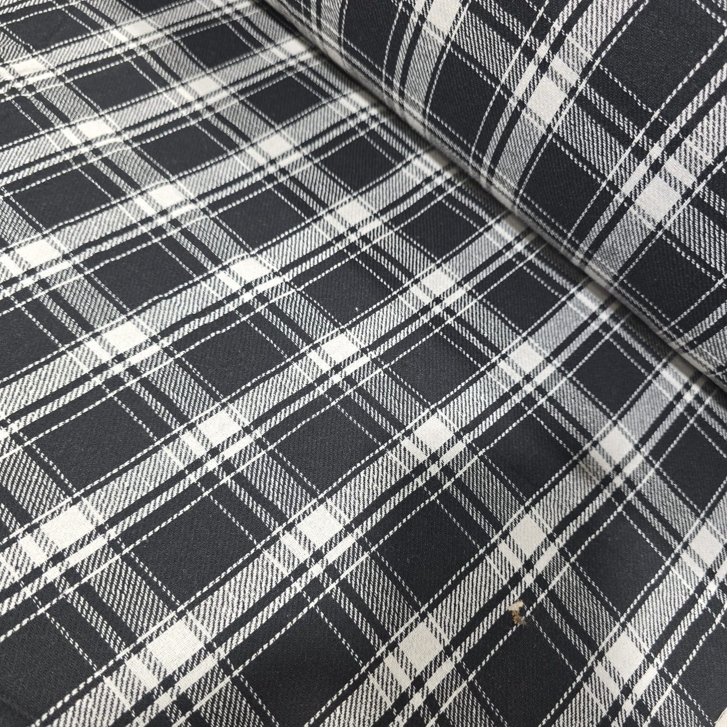 Tartan Brushed Cotton Fabric 42" Wide Check Plaid Dress Craft Material By The Meter