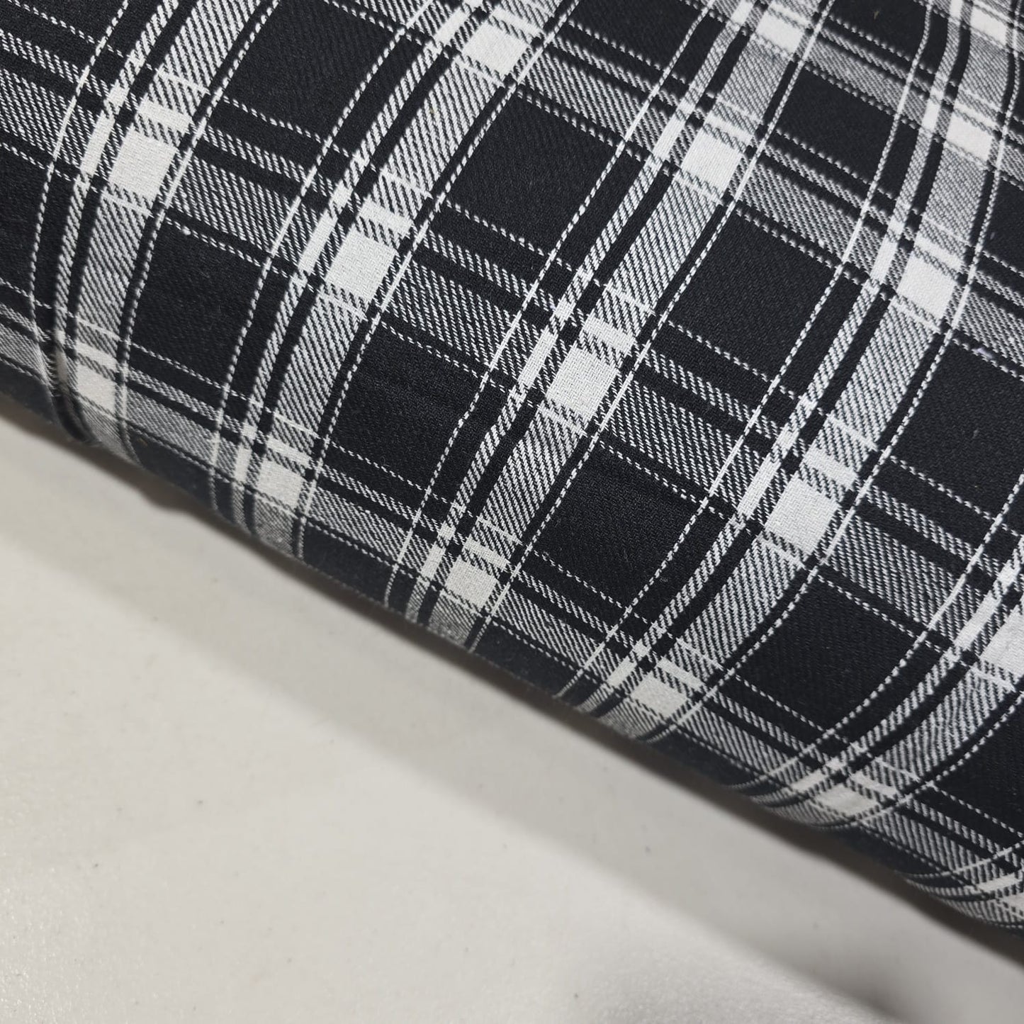 Tartan Brushed Cotton Fabric 42" Wide Check Plaid Dress Craft Material By The Meter