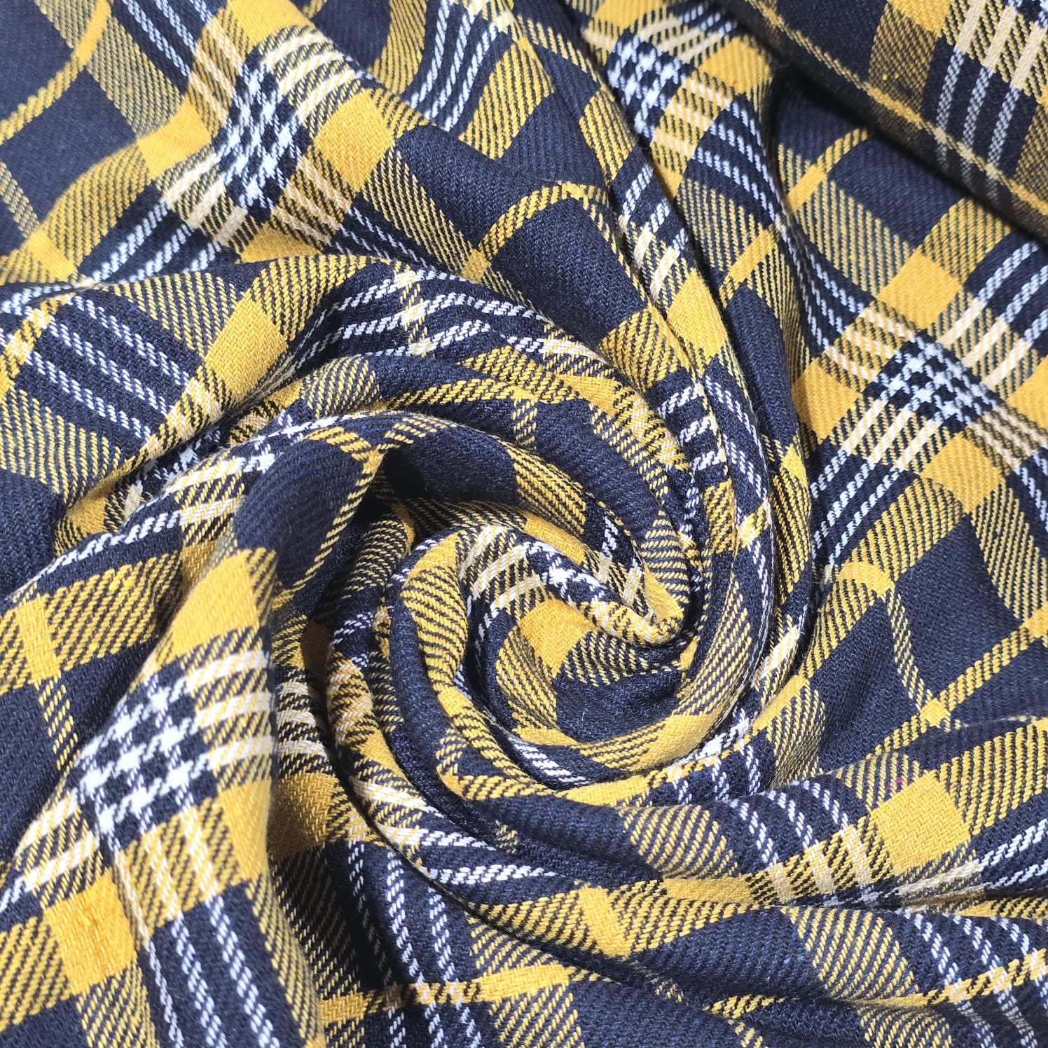 Tartan Brushed Cotton Fabric 42