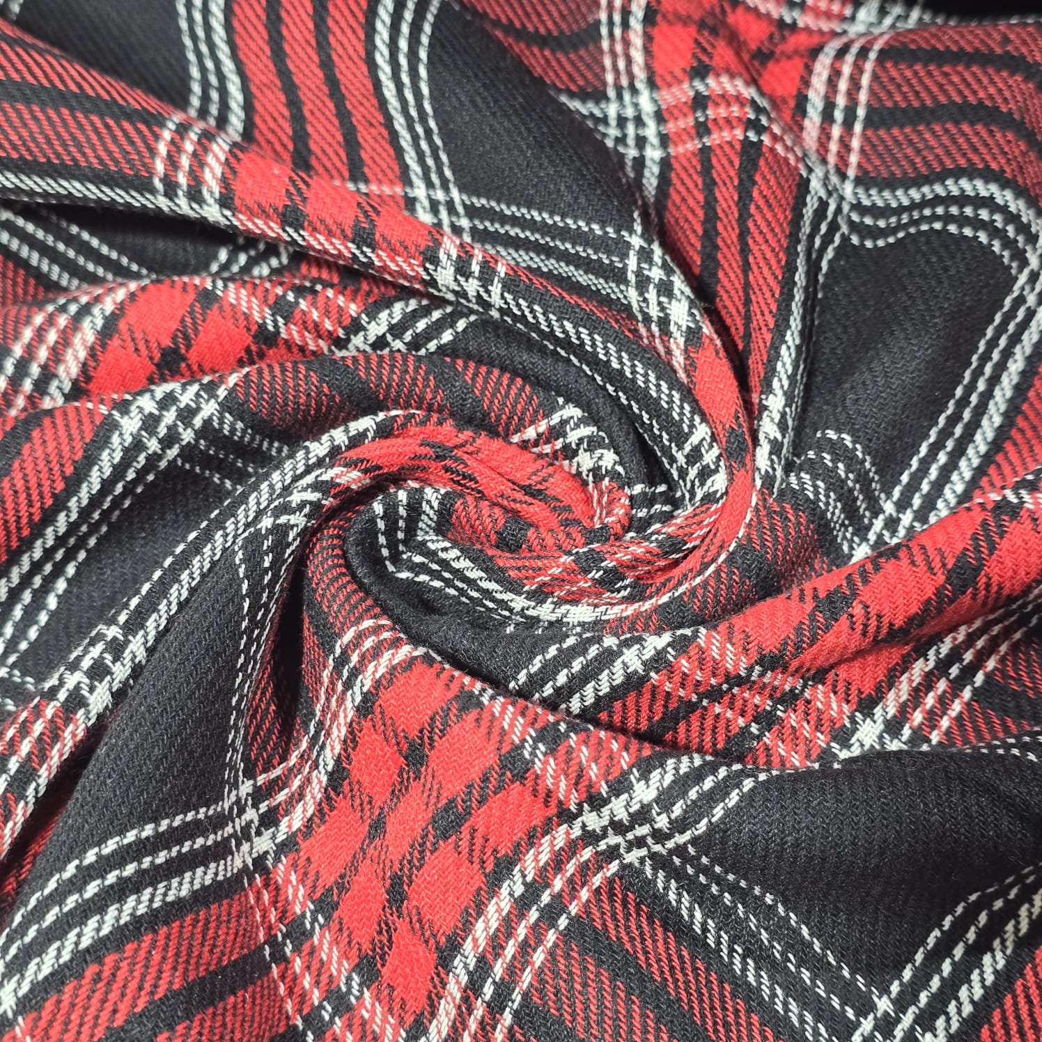 Tartan Brushed Cotton Fabric 42