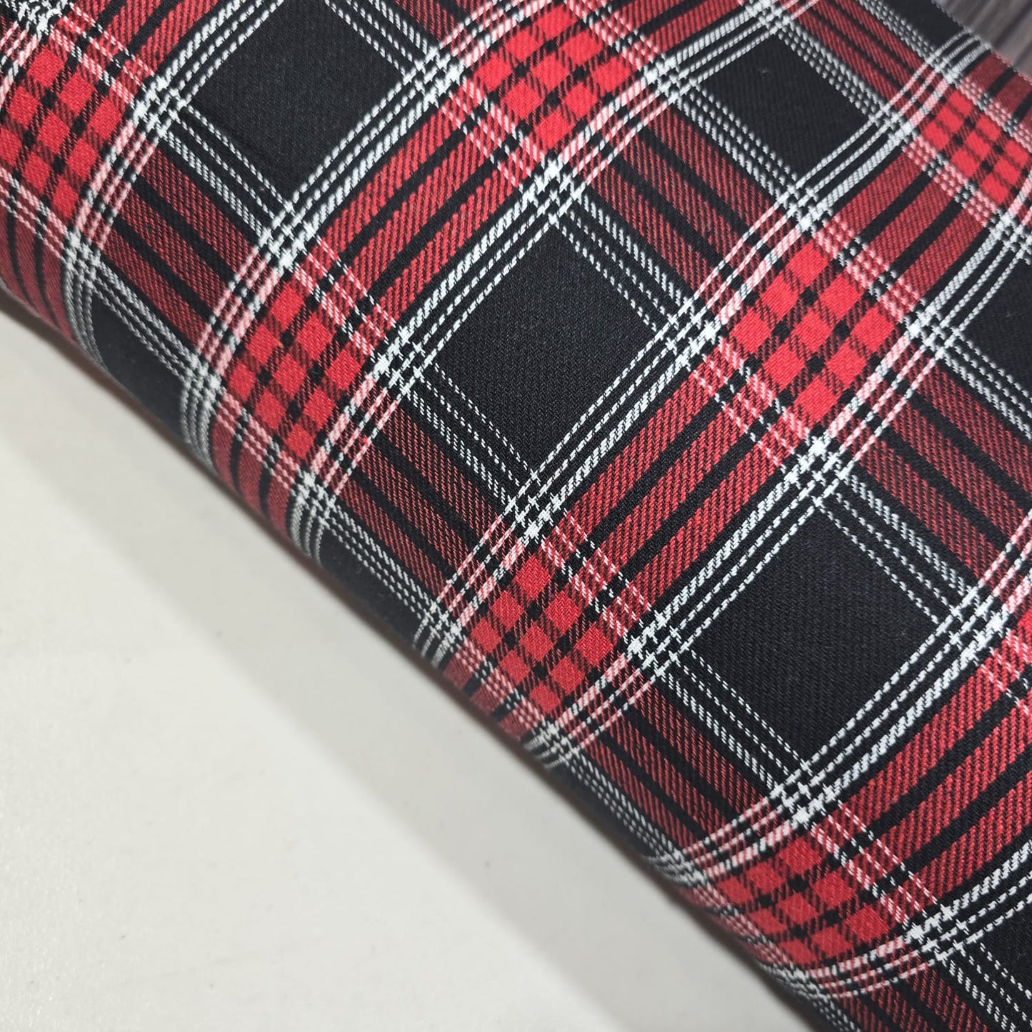 Tartan Brushed Cotton Fabric 42" Wide Check Plaid Dress Craft Material By The Meter
