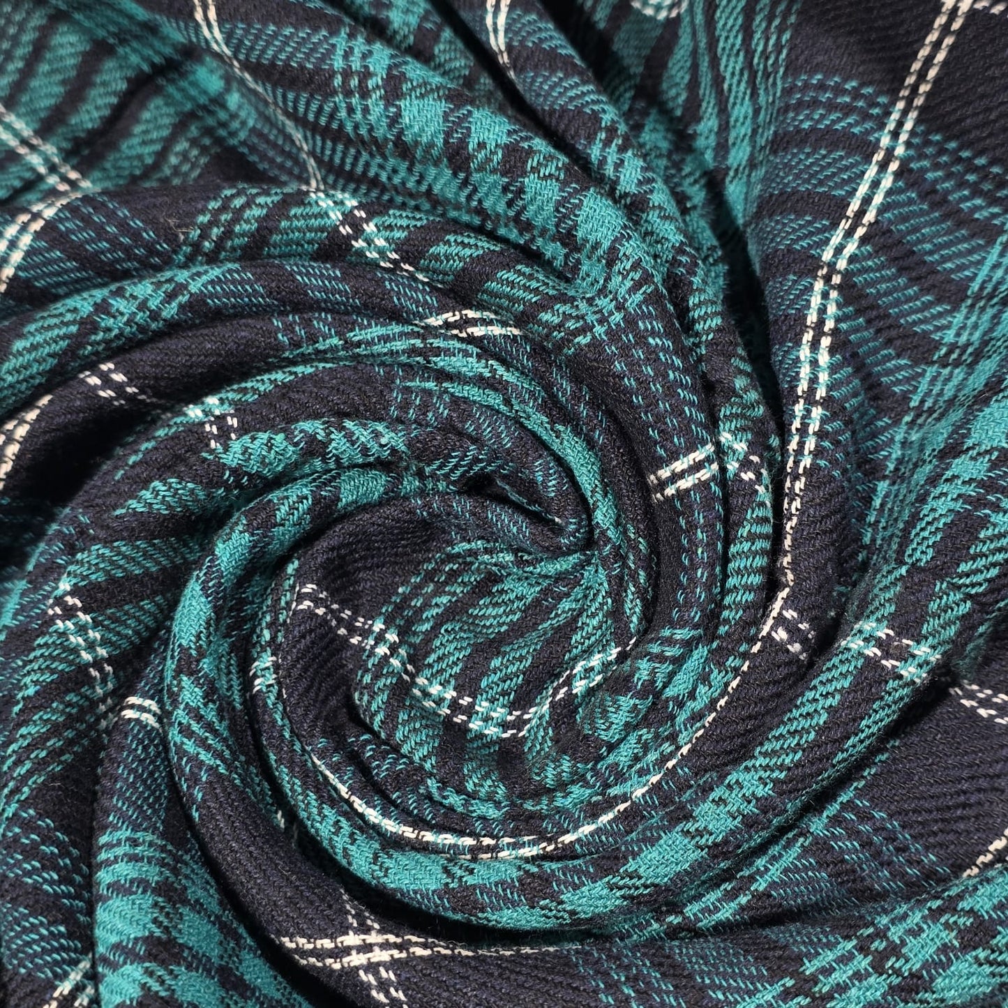 Tartan Brushed Cotton Fabric 42" Wide Check Plaid Dress Craft Material By The Meter