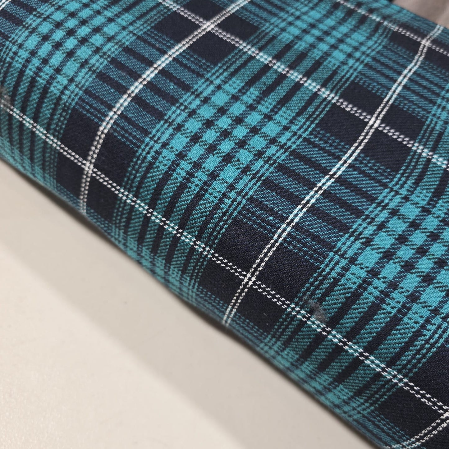 Tartan Brushed Cotton Fabric 42" Wide Check Plaid Dress Craft Material By The Meter