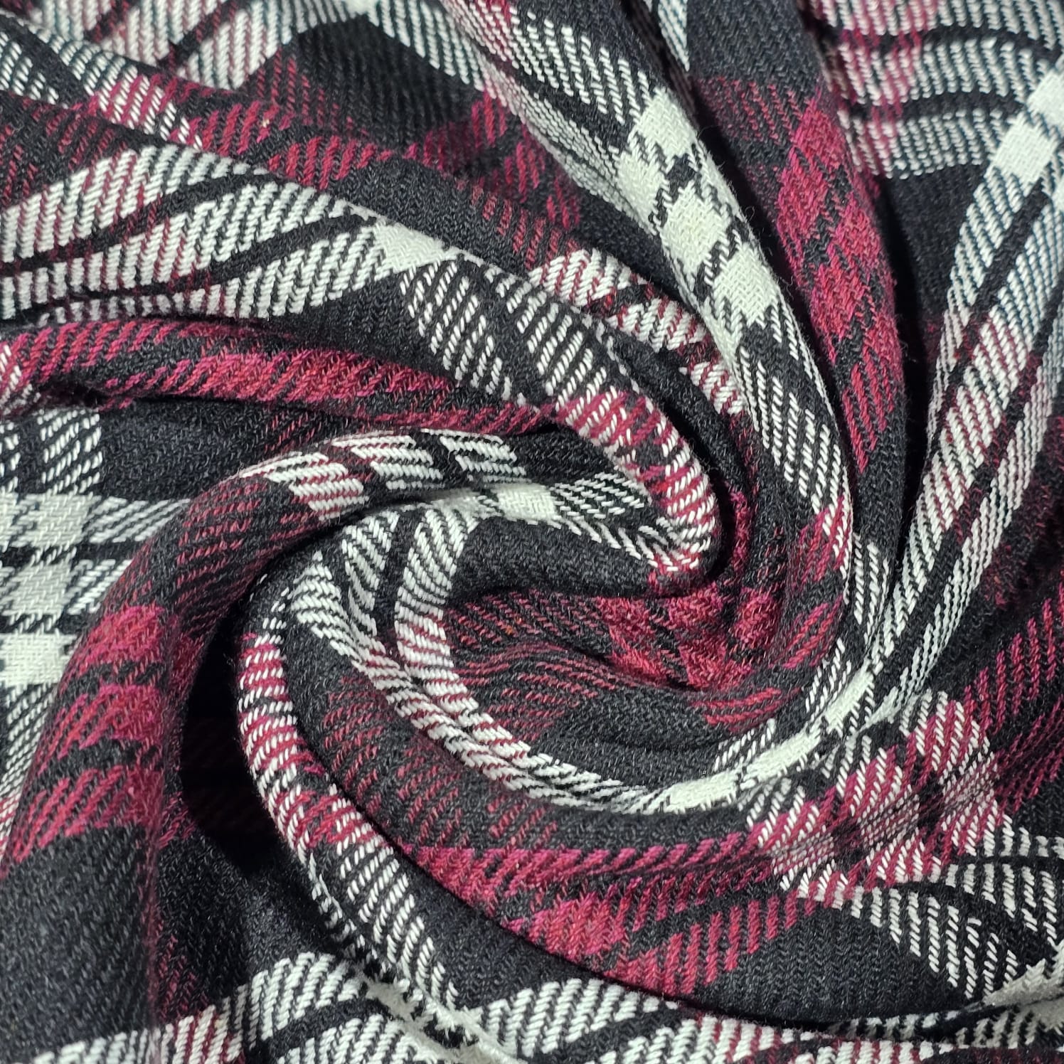 Tartan Brushed Cotton Fabric 42