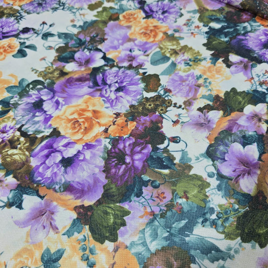 Purple & Mustard Floral