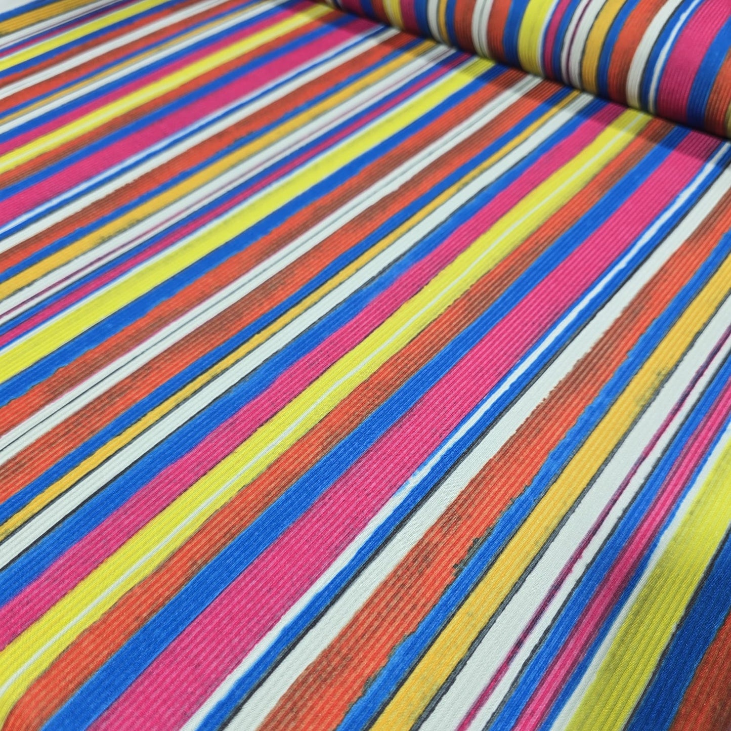 Pliss Ribbed Jersey Stretch Dress Fabric 58" By The Meter