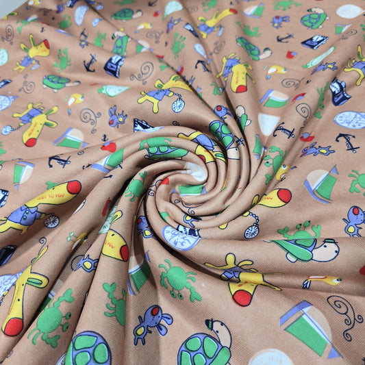 Beige / Kids Nautical Single Fleece