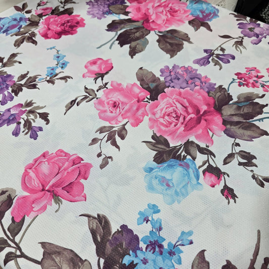 Floral Dri Fit Jersey Fabric 58" Sports Stretch Activewear Fabric By The Meter