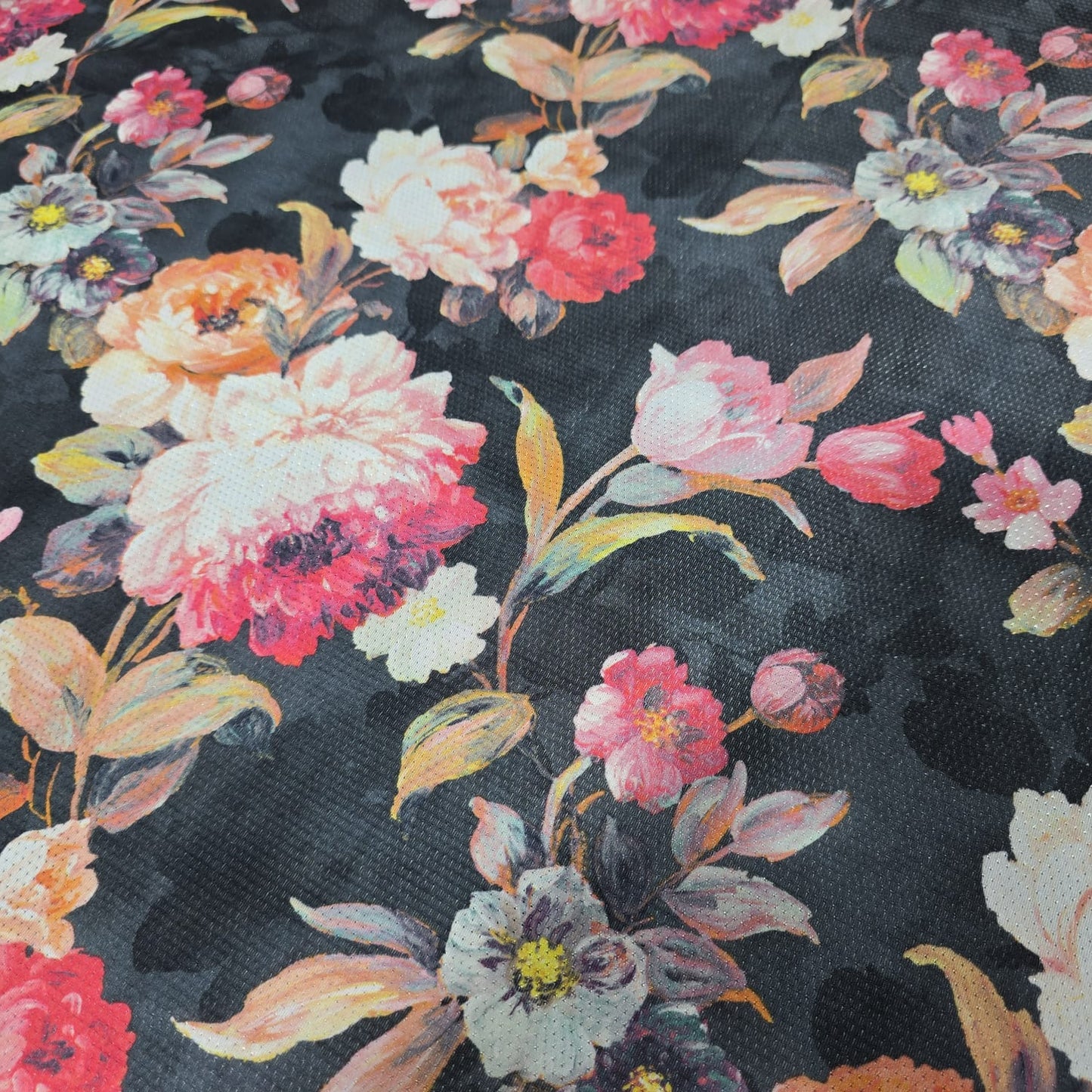 Floral Dri Fit Jersey Fabric 58" Sports Stretch Activewear Fabric By The Meter