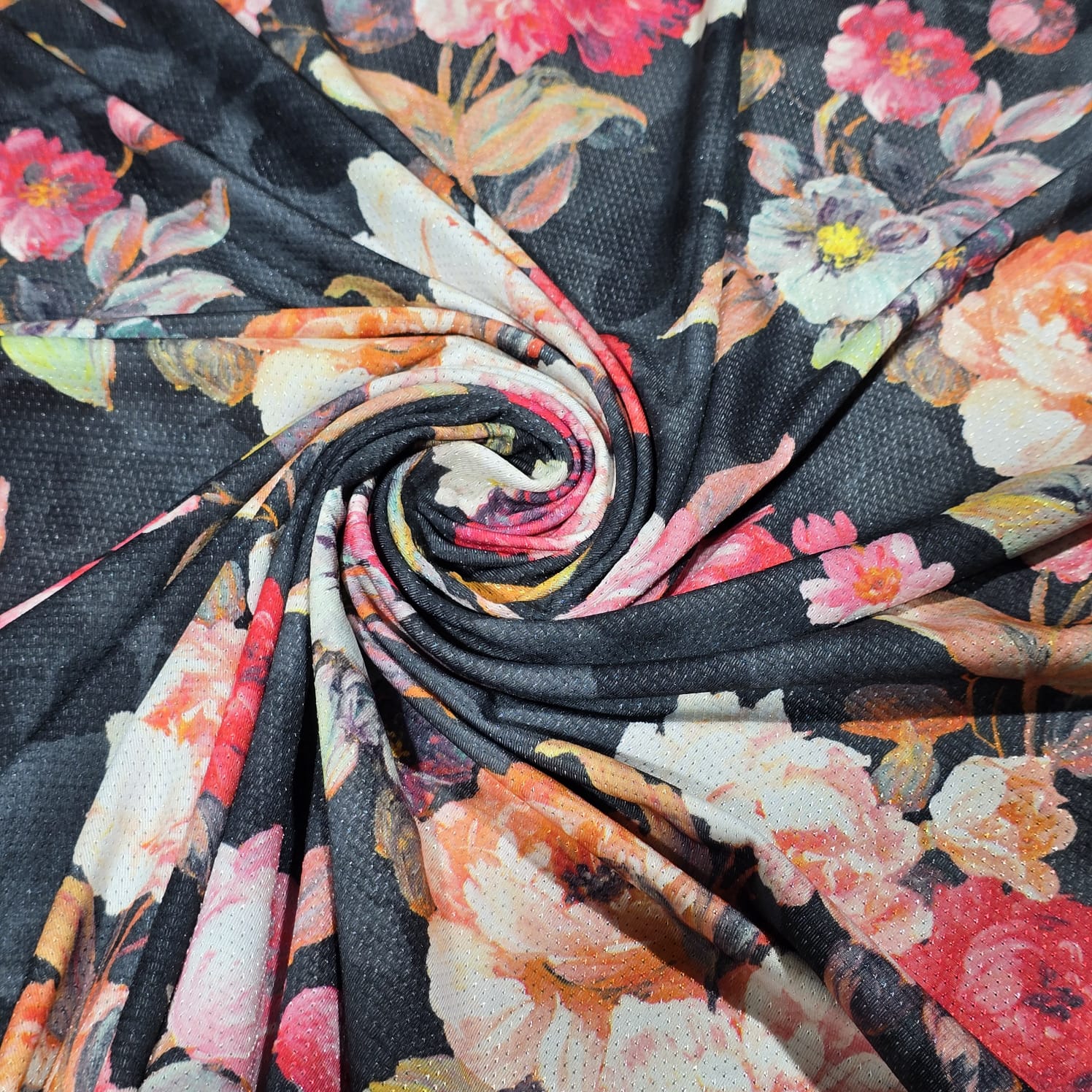 Floral Dri Fit Jersey Fabric 58