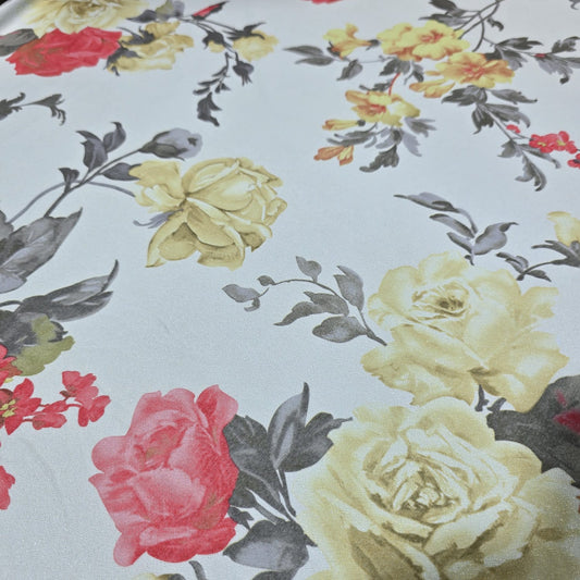 Printed Jersey Fabric 58" Wide Soft Stretch Dressmaking Fabric Sold By The Metre