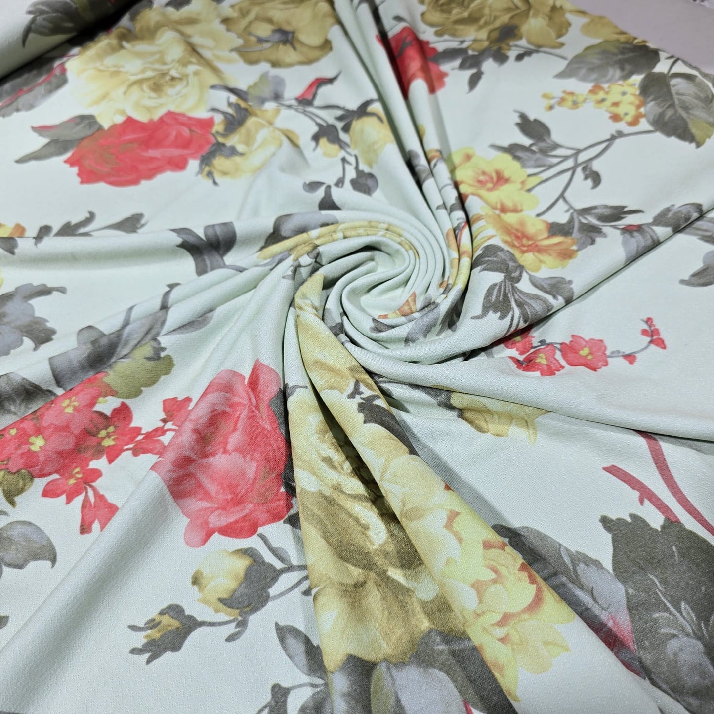 Printed Jersey Fabric 58" Wide Soft Stretch Dressmaking Fabric Sold By The Metre