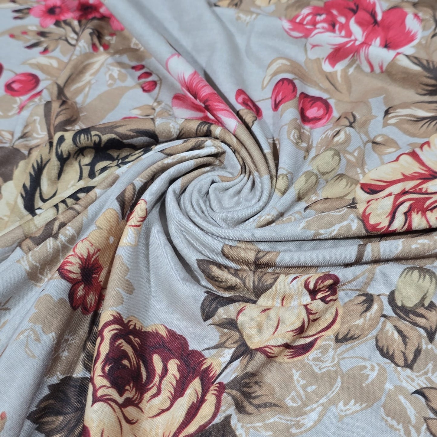 Printed Jersey Fabric 58" Wide Soft Stretch Dressmaking Fabric Sold By The Metre