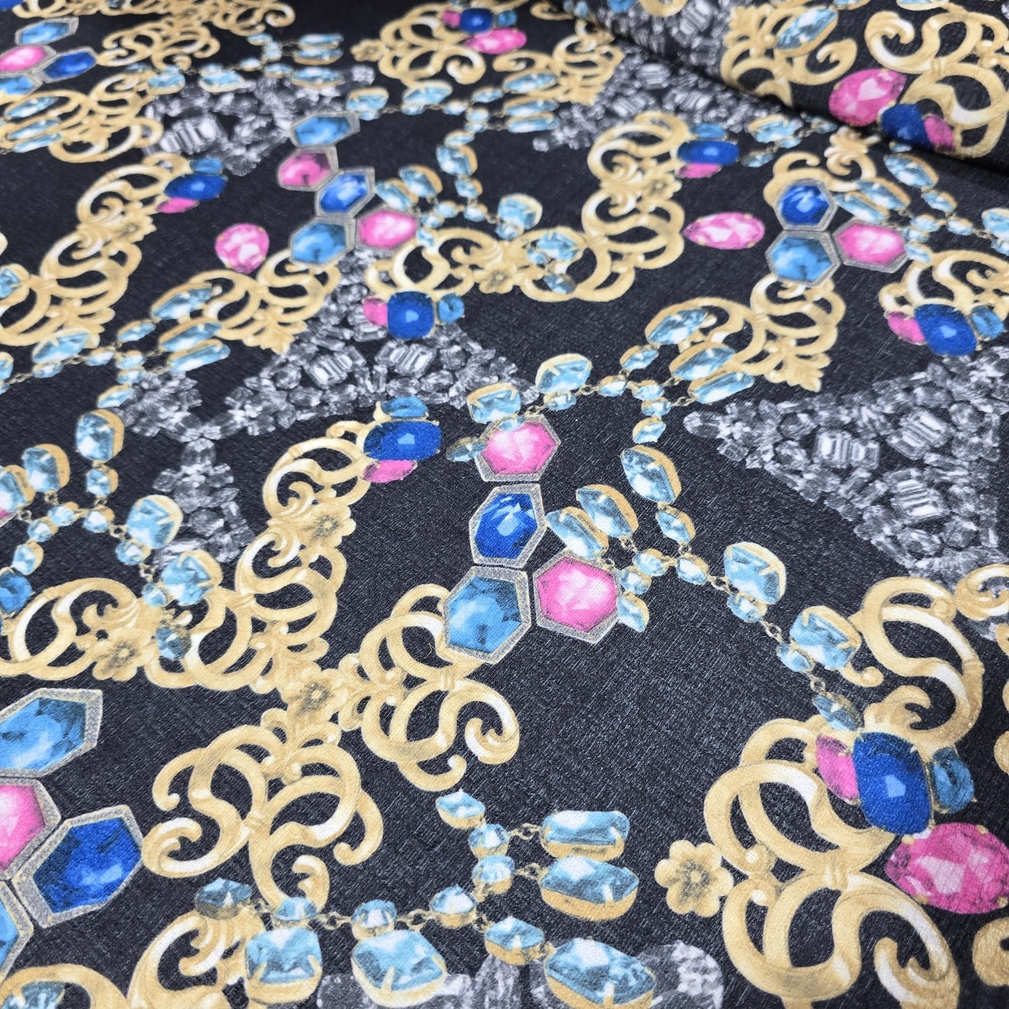 Printed Jersey Fabric 58" Wide Soft Stretch Dressmaking Fabric Sold By The Metre