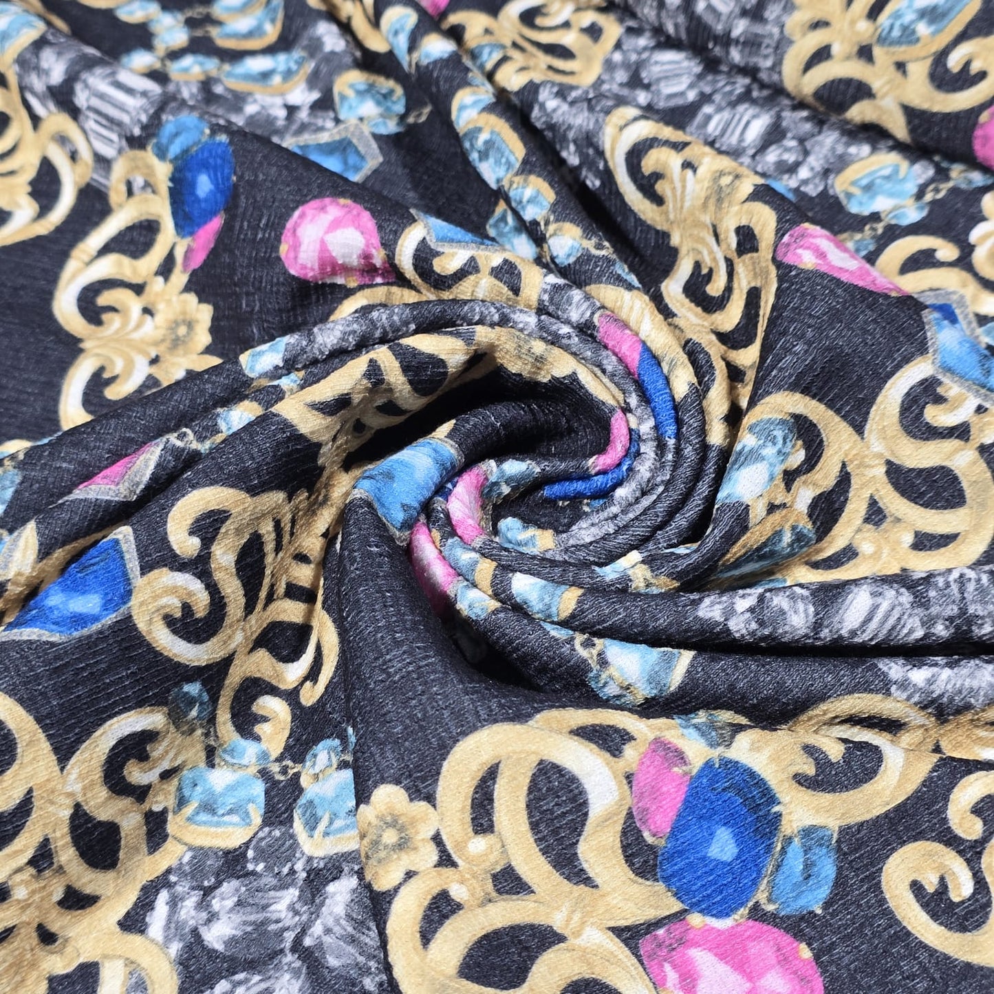 Printed Jersey Fabric 58" Wide Soft Stretch Dressmaking Fabric Sold By The Metre