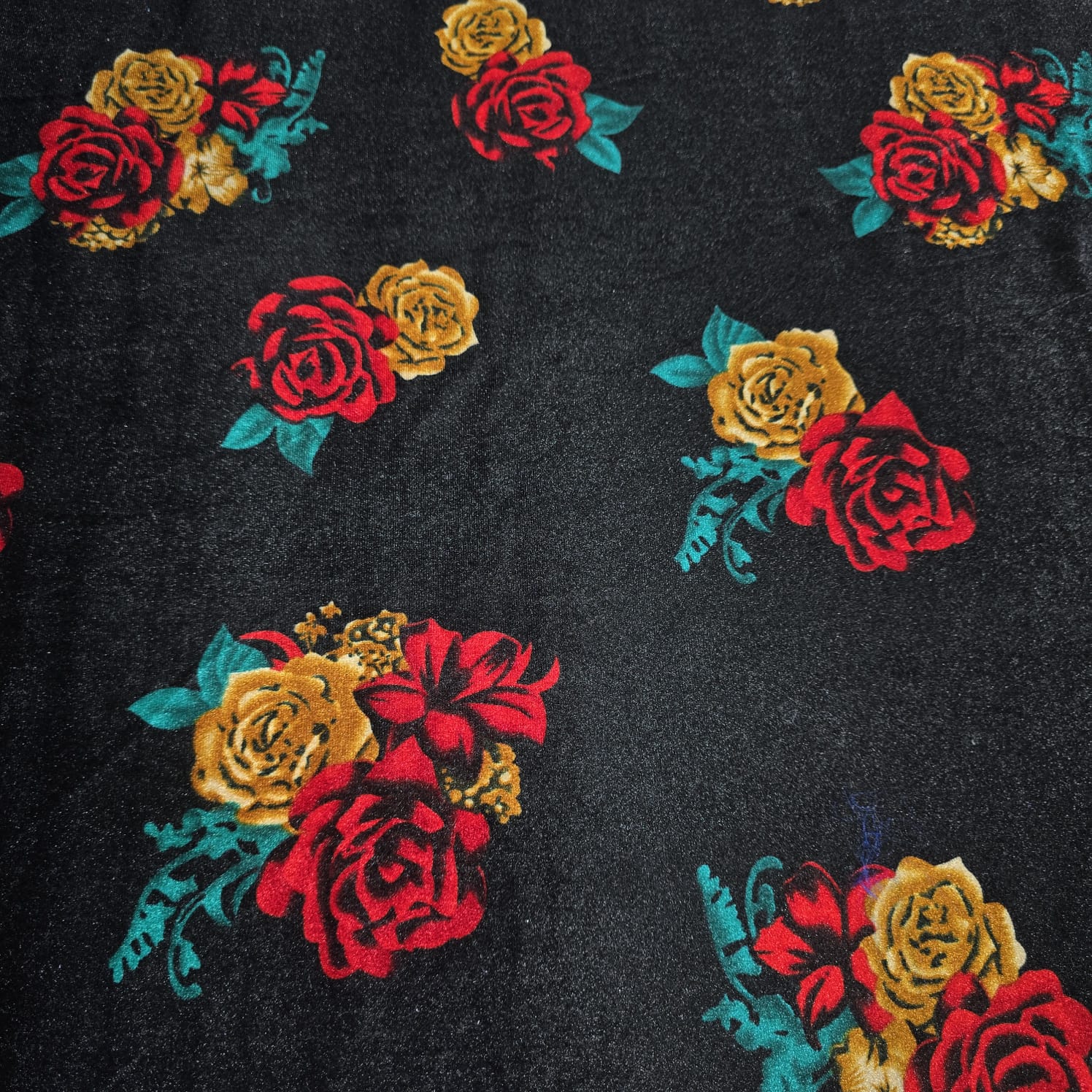 Velour Stretch Fabric | Soft Velvet Jersey Material | 58