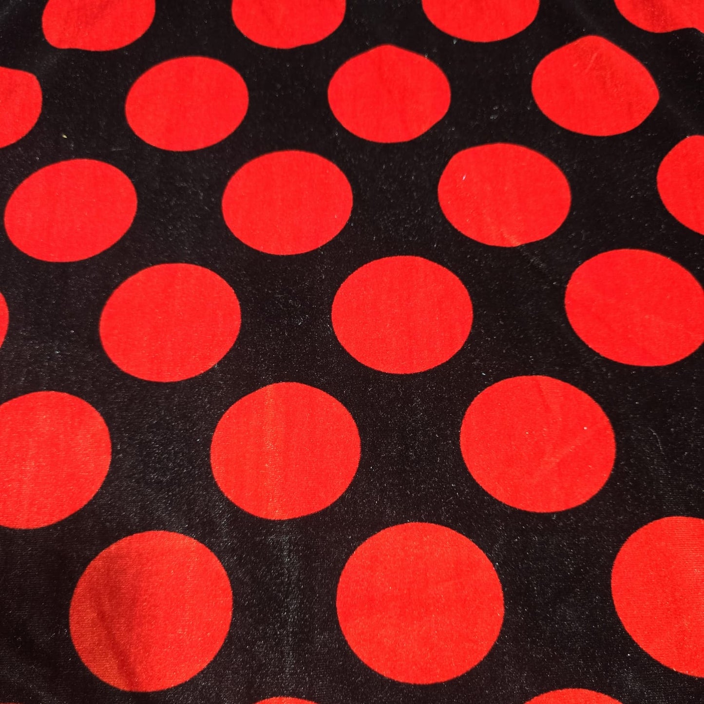 Black Floral Stretch Velour Fabric – Black Velvet Jersey with Red Rose Print 58" Wide | Soft Dress Fabric | Sold by the Metre