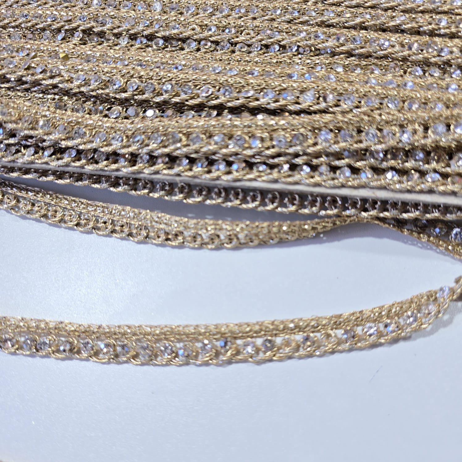 Luxury Embroidered Lace Trim Decorative Border for Bridal, Saree & Dressmaking by 9 Metres