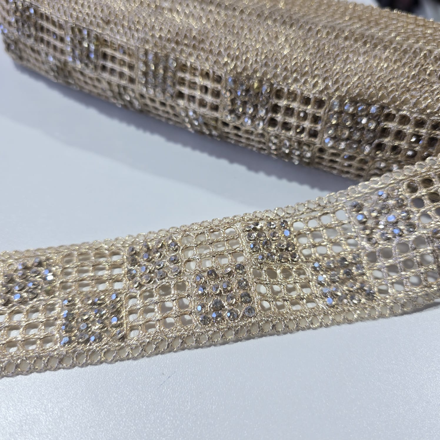 Luxury Embroidered Lace Trim Decorative Border for Bridal, Saree & Dressmaking by 9 Metres