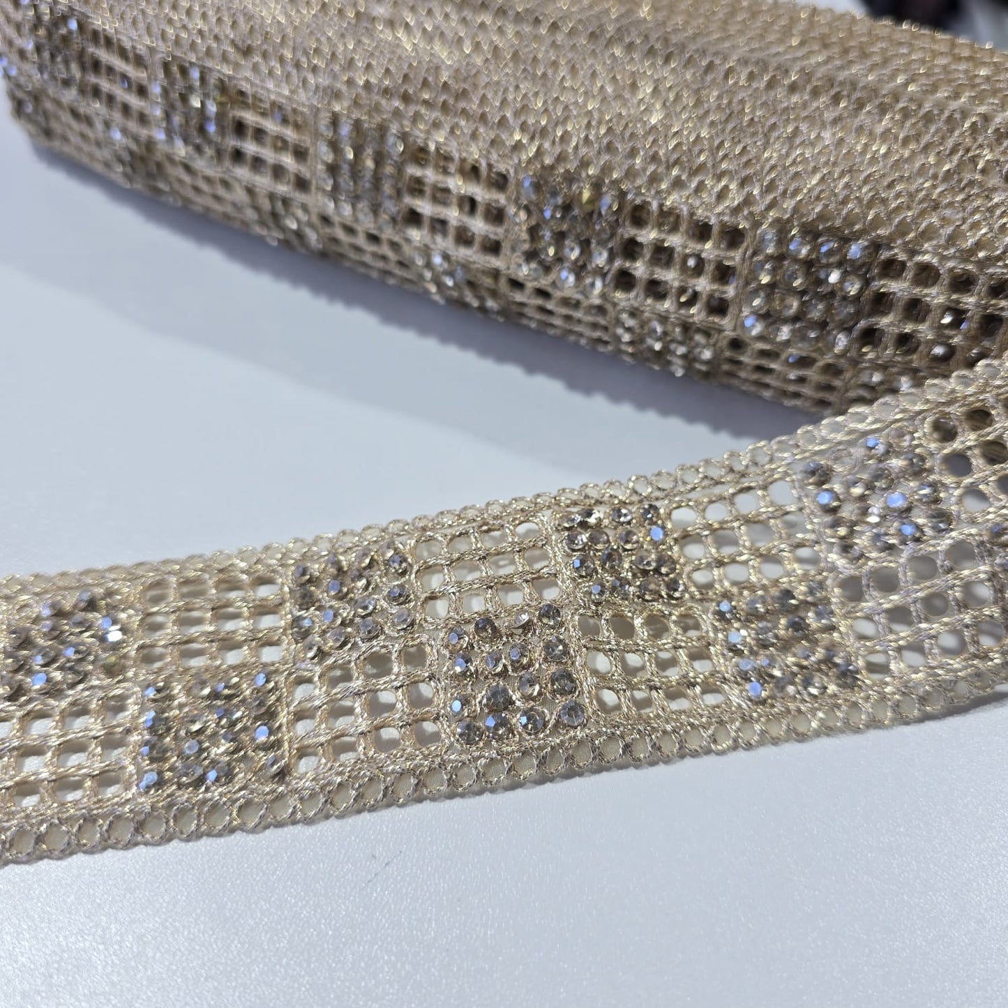 Luxury Embroidered Lace Trim Decorative Border for Bridal, Saree & Dressmaking by 9 Metres