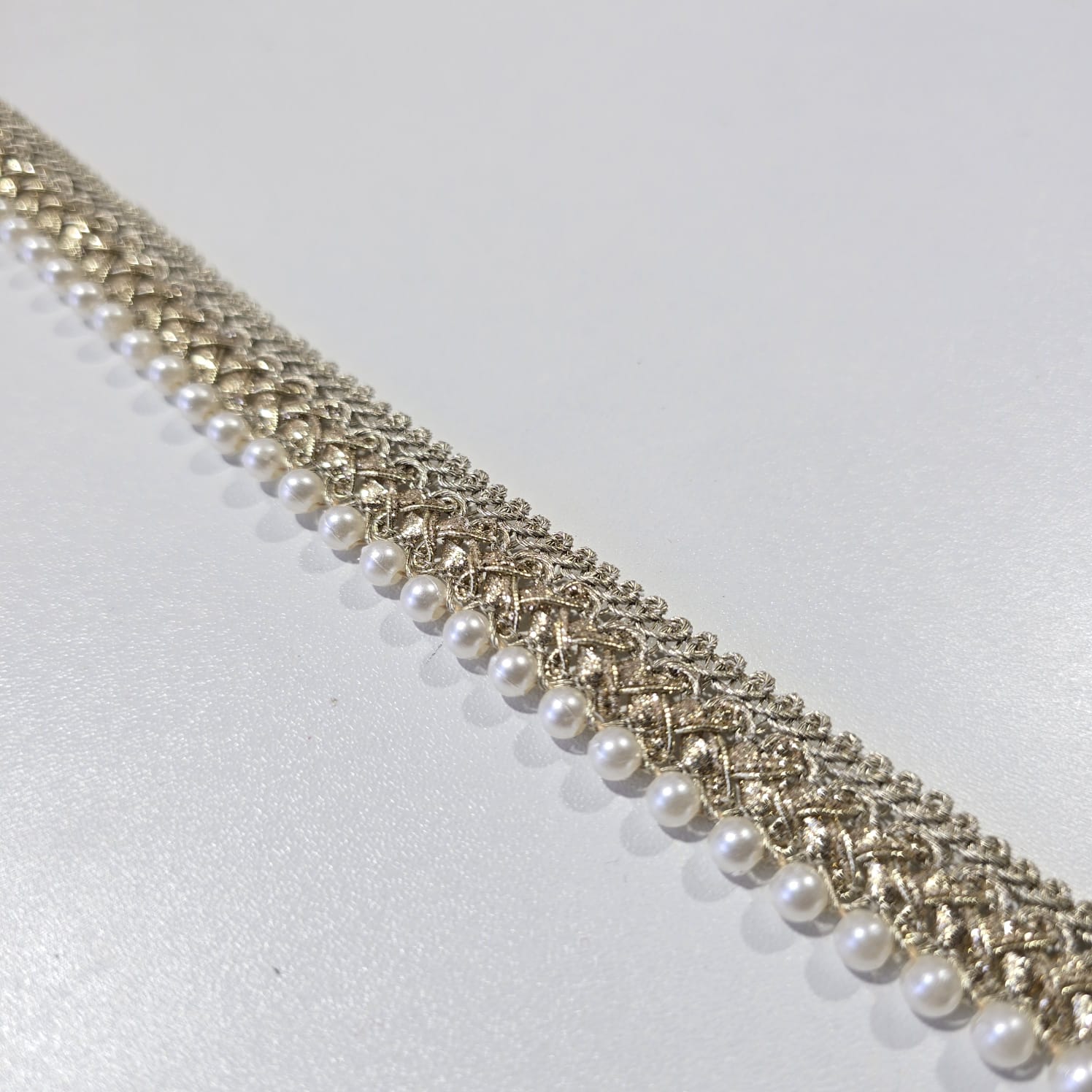 Luxury Embroidered Lace Trim Decorative Border for Bridal, Saree & Dressmaking by 9 Metres