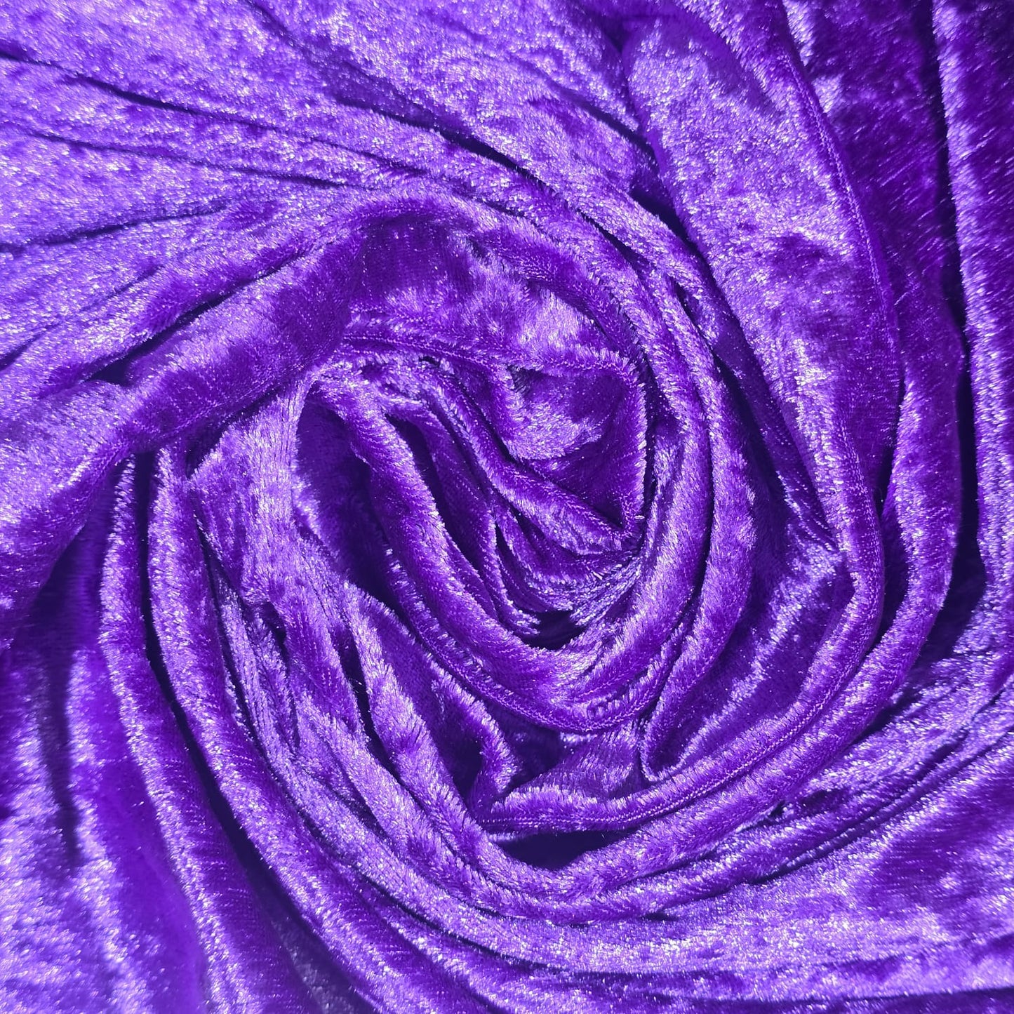 Premium Crushed Stretch Velvet Fabric Purple Velour Dress Upholstery Craft Material 58" / 150cm Wide by the Metre