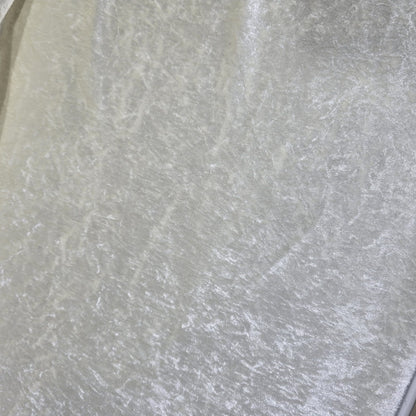 Premium Crushed Stretch Velvet Fabric Cream Velour Dress Upholstery Craft Material 58" / 150cm Wide by the Metre