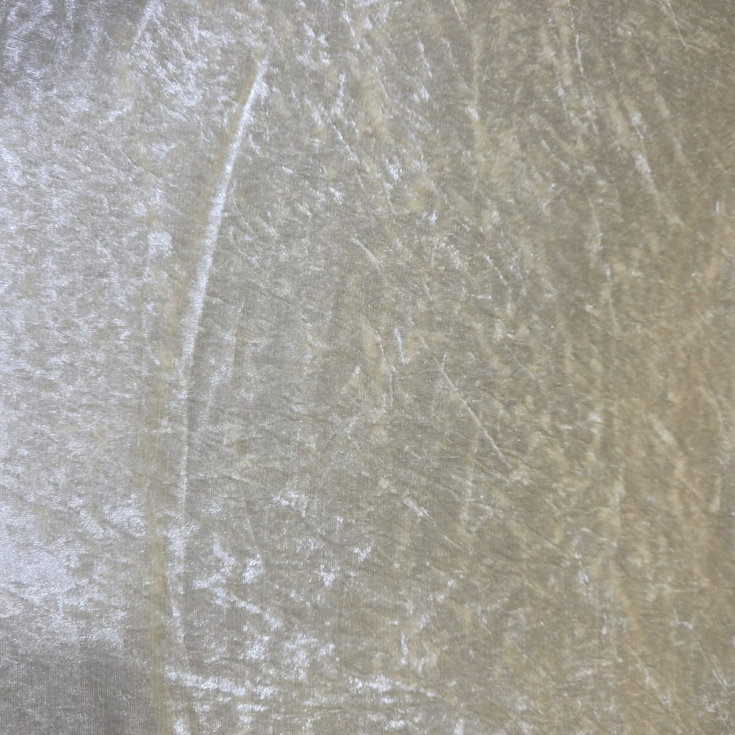 Premium Crushed Stretch Velvet Fabric Champagne Gold Velour Material 58" / 150cm Wide by the Metre