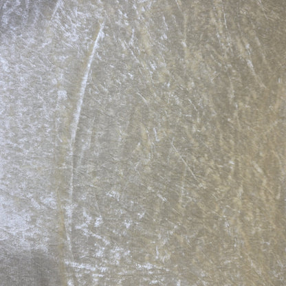 Premium Crushed Stretch Velvet Fabric Champagne Gold Velour Material 58" / 150cm Wide by the Metre