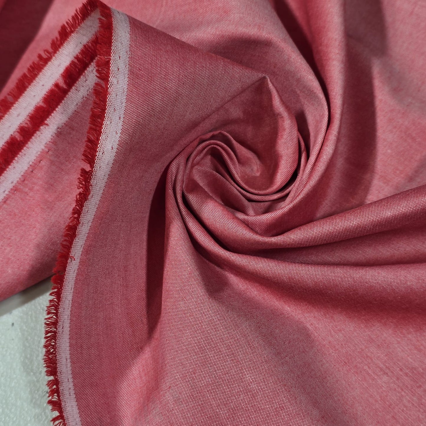 Premium 100% Cotton Chambray Fabric | 58" (147cm) Wide Dressmaking, Quilting & Craft Fabric – Sold by the Metre