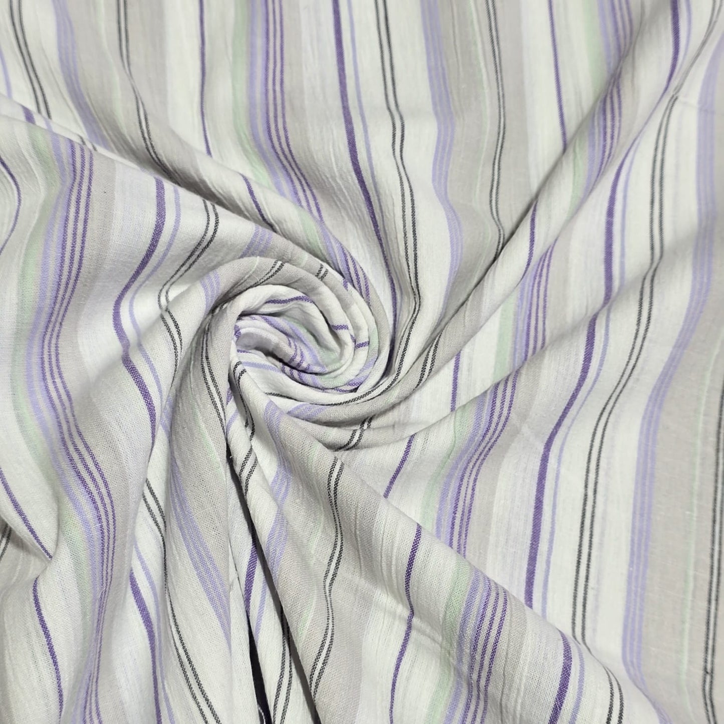 Premium 100% Cotton Stripe Fabric | 58" (147cm) Wide Woven Striped Material – Sold by the Metre