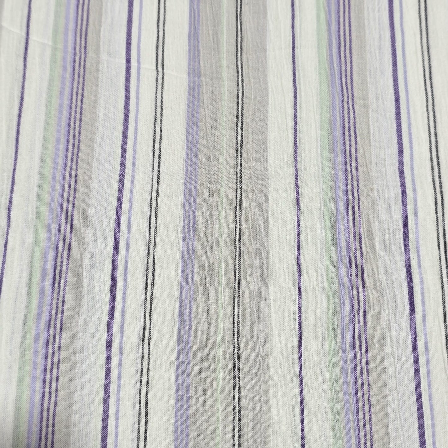Premium 100% Cotton Stripe Fabric | 58" (147cm) Wide Woven Striped Material – Sold by the Metre