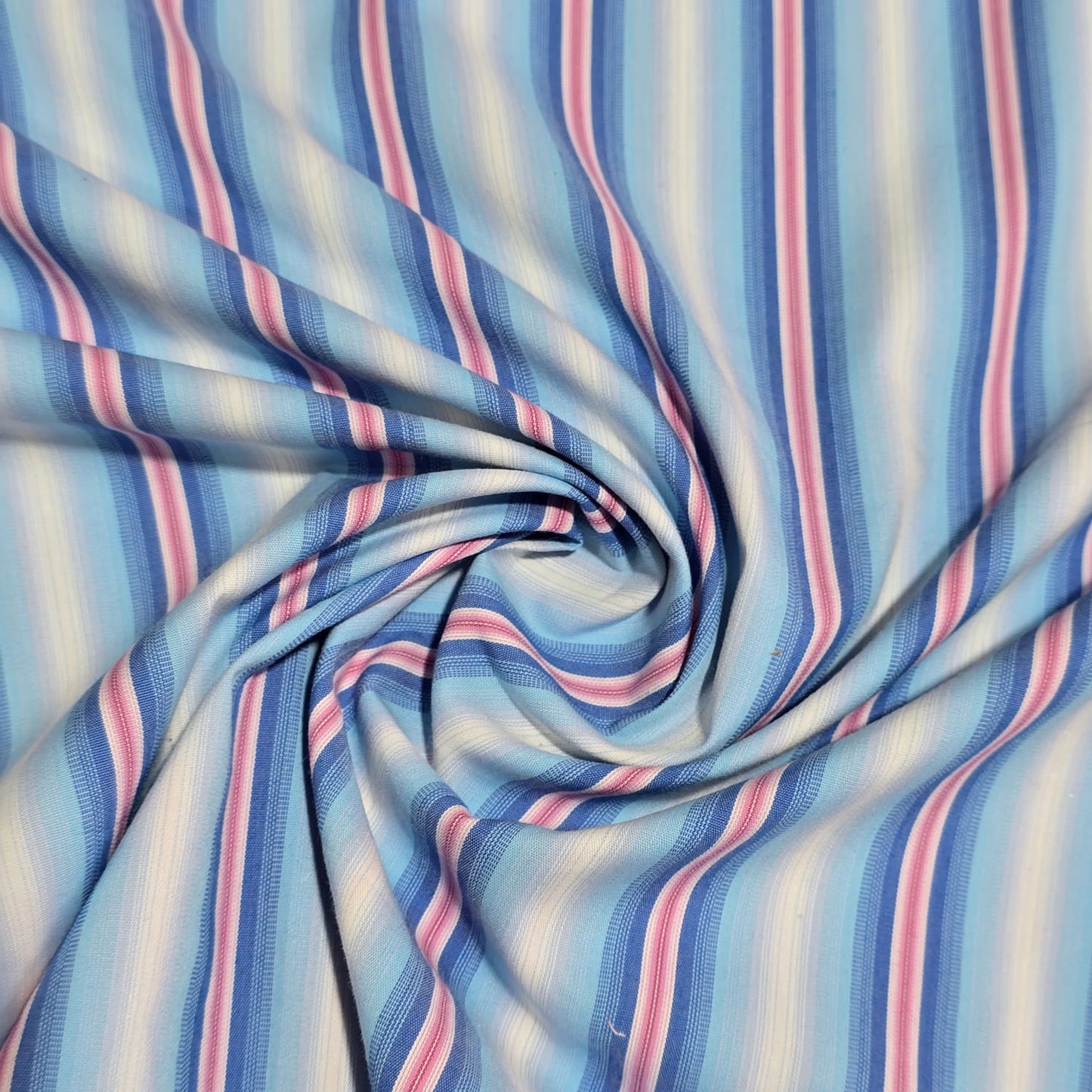 Premium 100% Cotton Stripe Fabric | 58" (147cm) Wide Woven Striped Material – Sold by the Metre