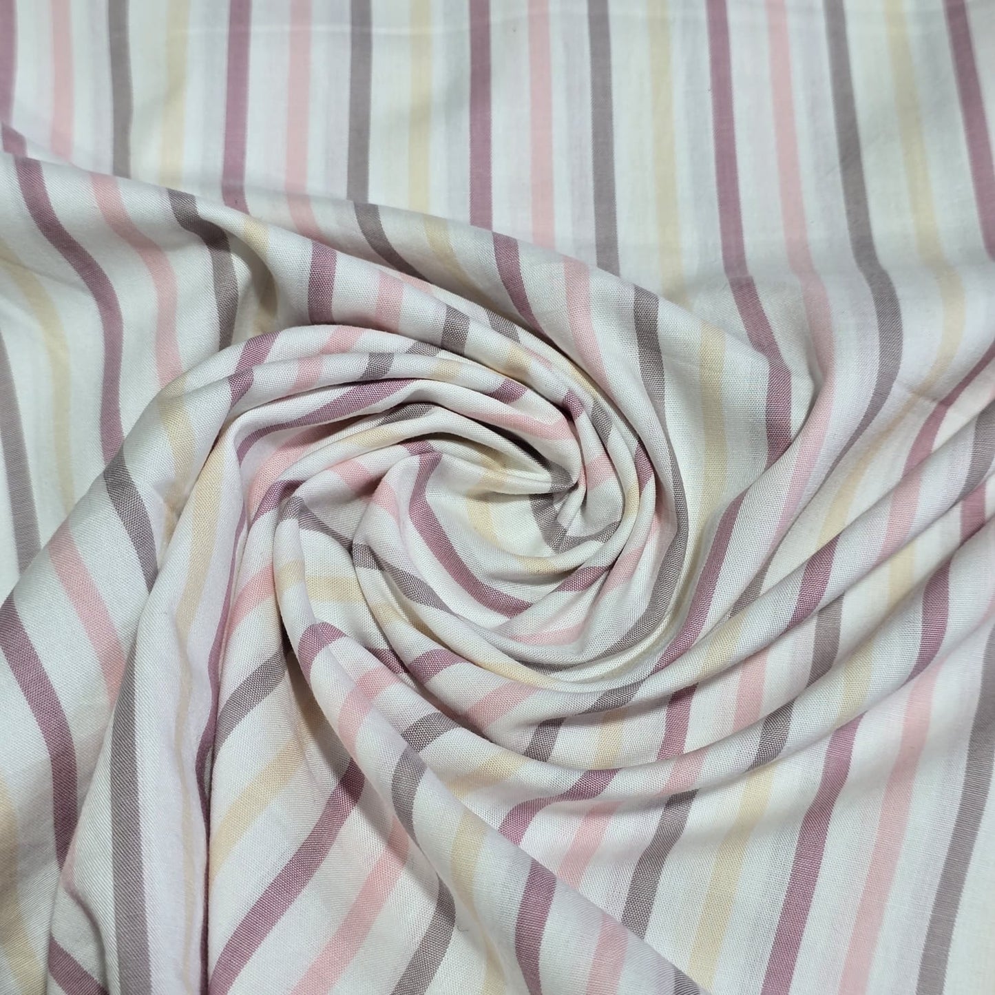 Premium 100% Cotton Stripe Fabric | 58" (147cm) Wide Woven Striped Material – Sold by the Metre