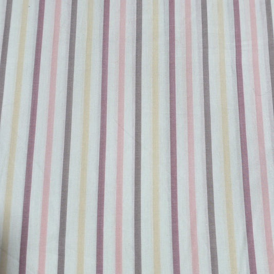 Premium 100% Cotton Stripe Fabric | 58" (147cm) Wide Woven Striped Material – Sold by the Metre