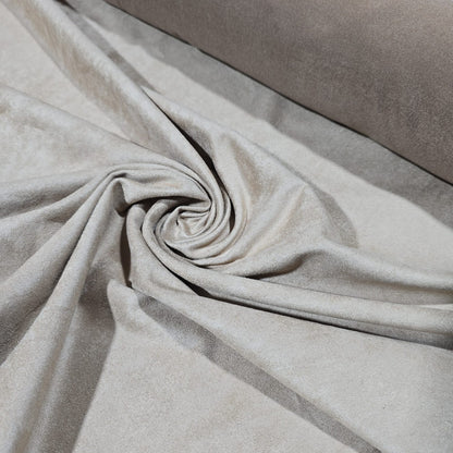 Beige Suede Fabric 44" Wide – Soft Faux Suede Material Sold by the Meter