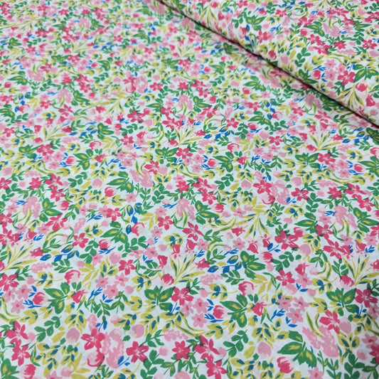 Pink & Green Ditsy Floral