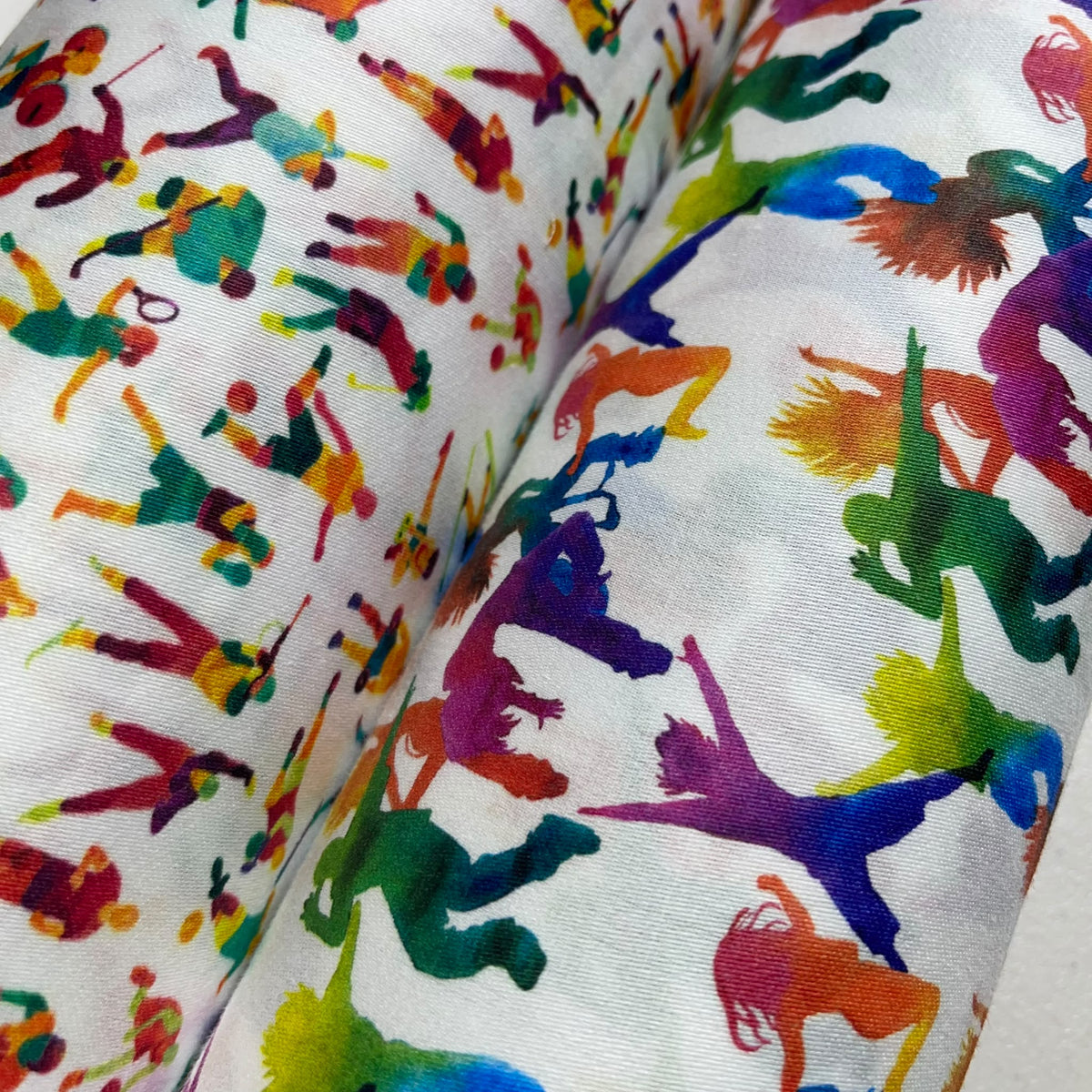 Athletes in Action 100% Cotton Sateen Sports & Dance Print Dress Craft & Décor Fabric 55" Wide