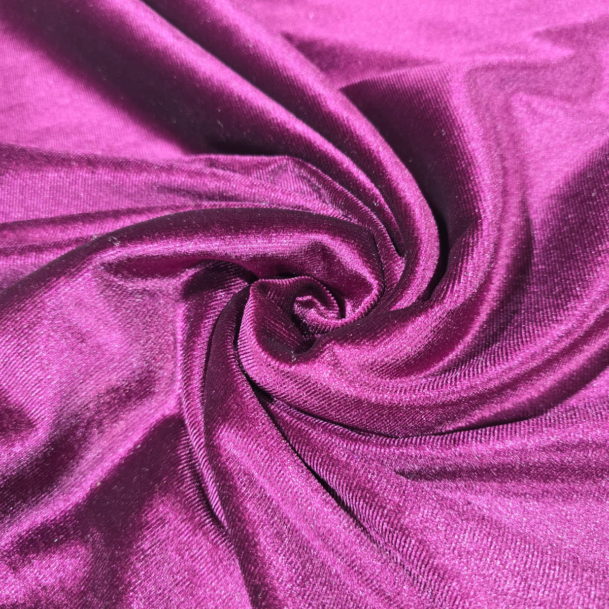 Magenta Stretch Velvet Fabric 58" Wide – Embossed Floral & Plain Matching Velvet Mix & Match By The Metre