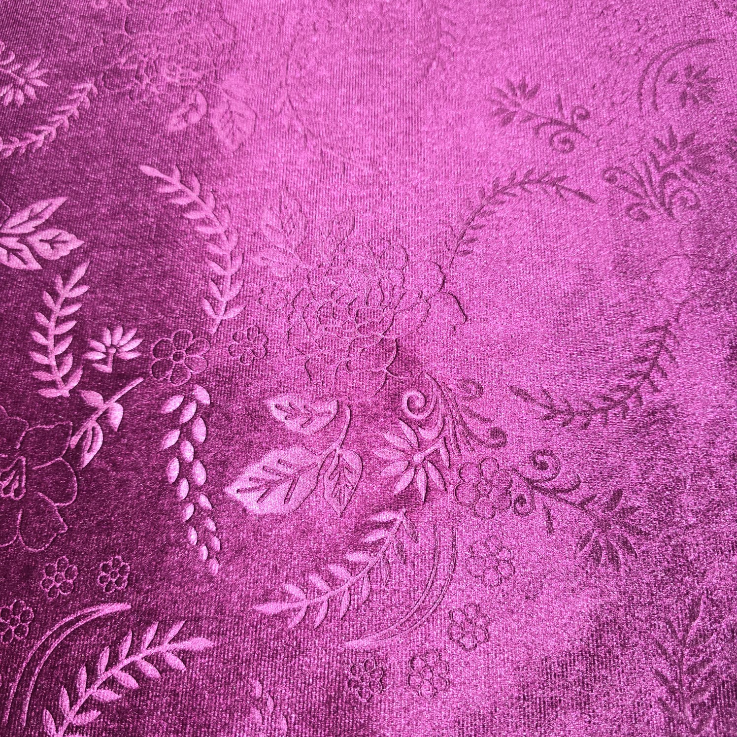 Magenta Stretch Velvet Fabric 58