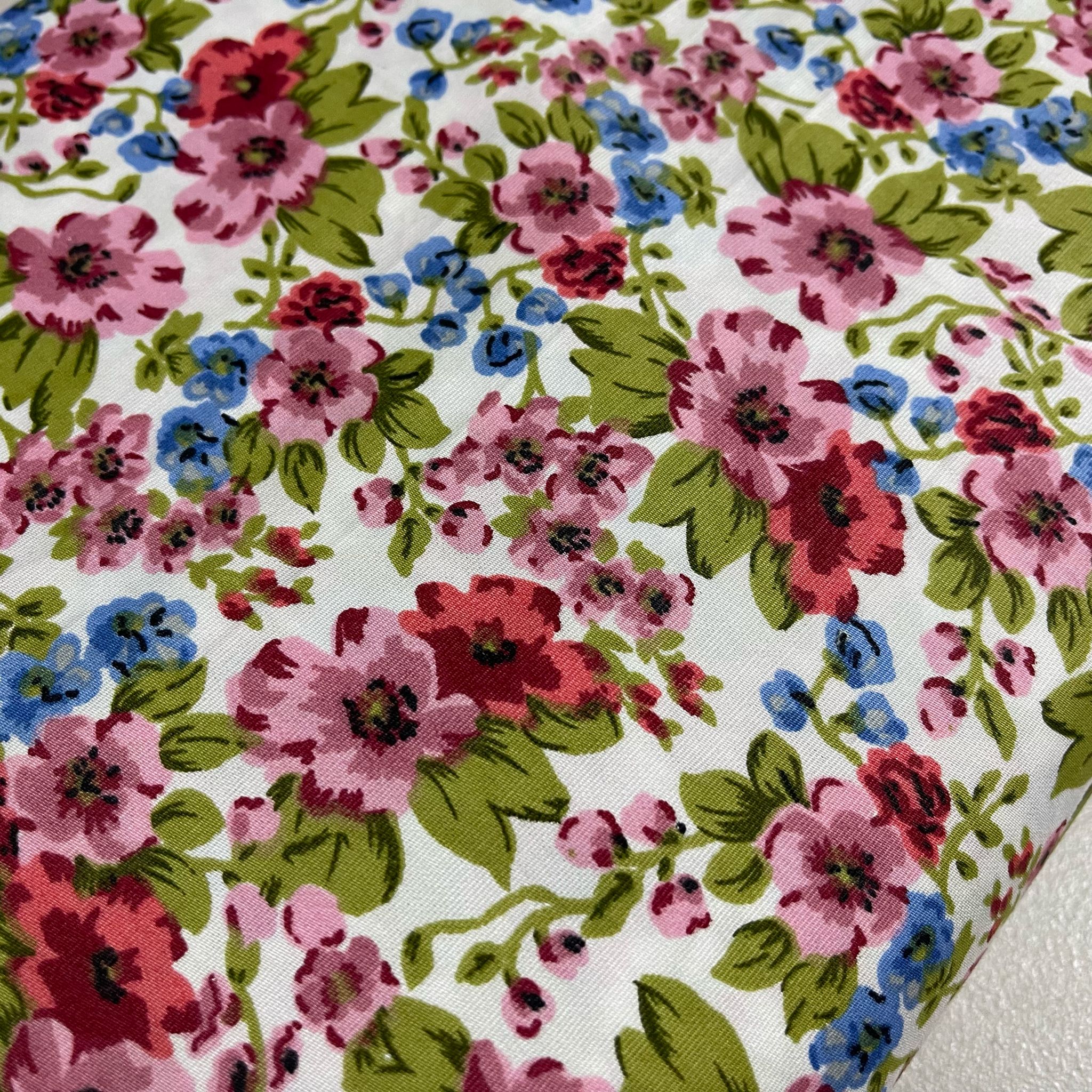 Floral 100% Cotton Fabric Paisley Dress Craft Costume Quilting Material 44
