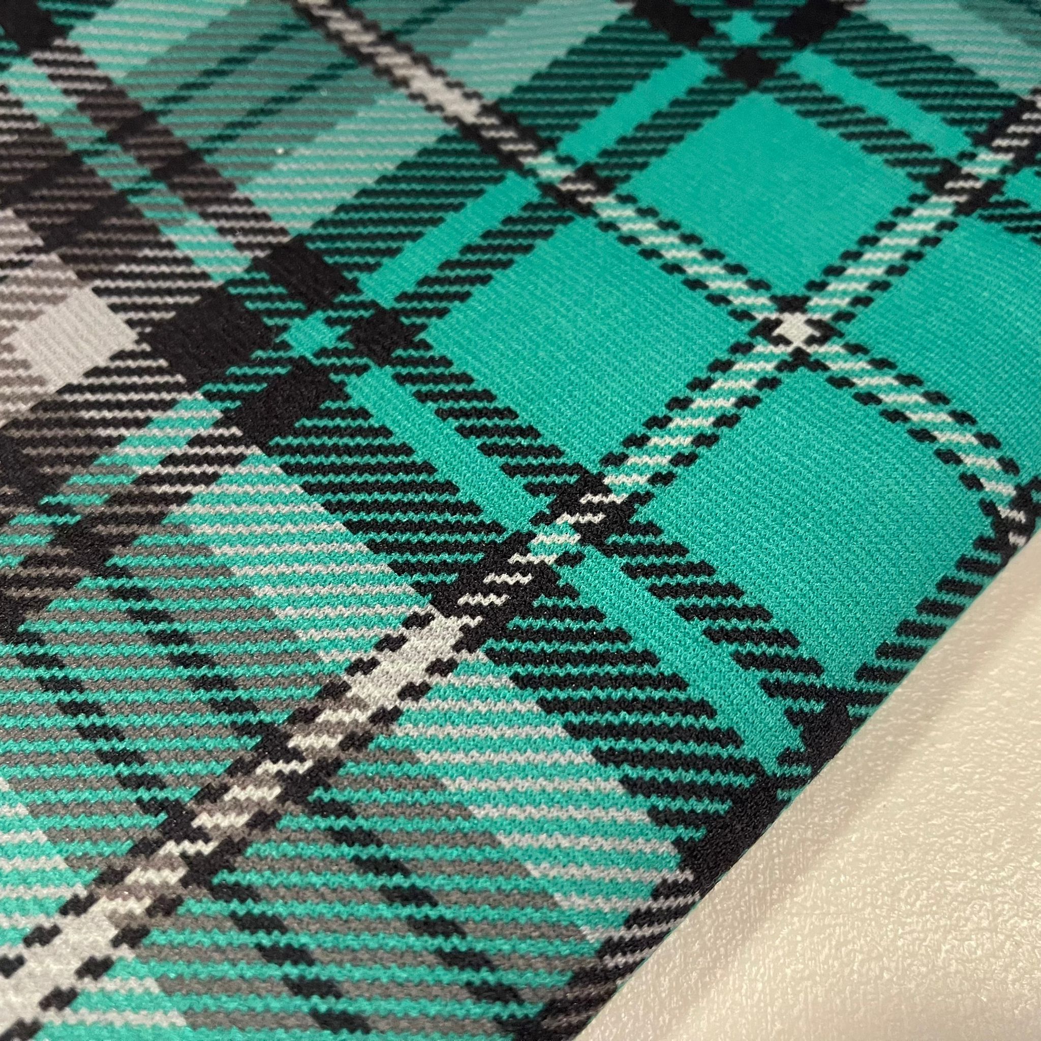 Tartan Plaid Stretch Jersey Fabric | Check Dress & Costume Material 58