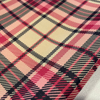 Tartan Plaid Stretch Jersey Fabric | Check Dress & Costume Material 58" (147cm) Wide – Sold by the Meter