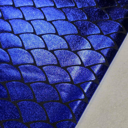 Metallic Mermaid Scale ITY Stretch Foil Reptile Snake Skin Dance Costume Fabric 58" Wide By The Meter