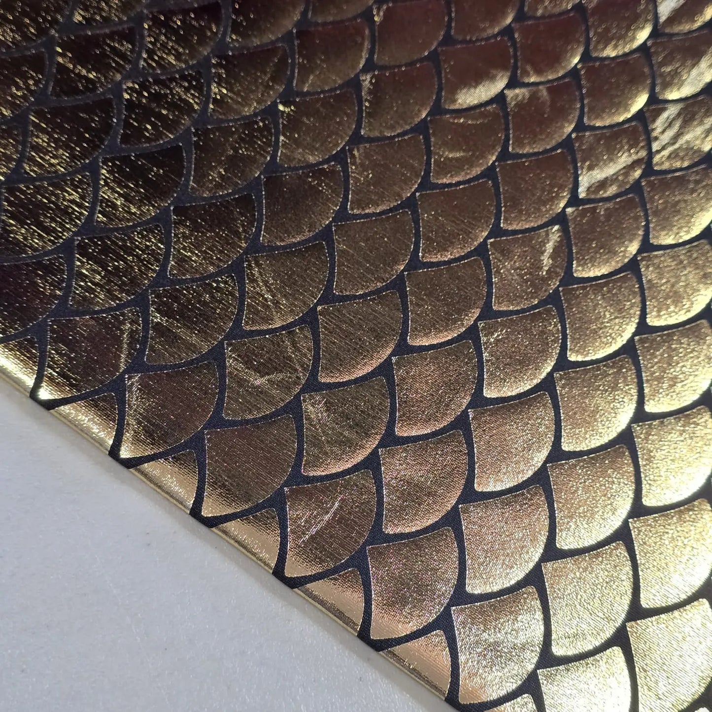 Metallic Mermaid Scale ITY Stretch Foil Reptile Snake Skin Dance Costume Fabric 58" Wide By The Meter