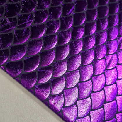 Metallic Mermaid Scale ITY Stretch Foil Reptile Snake Skin Dance Costume Fabric 58" Wide By The Meter