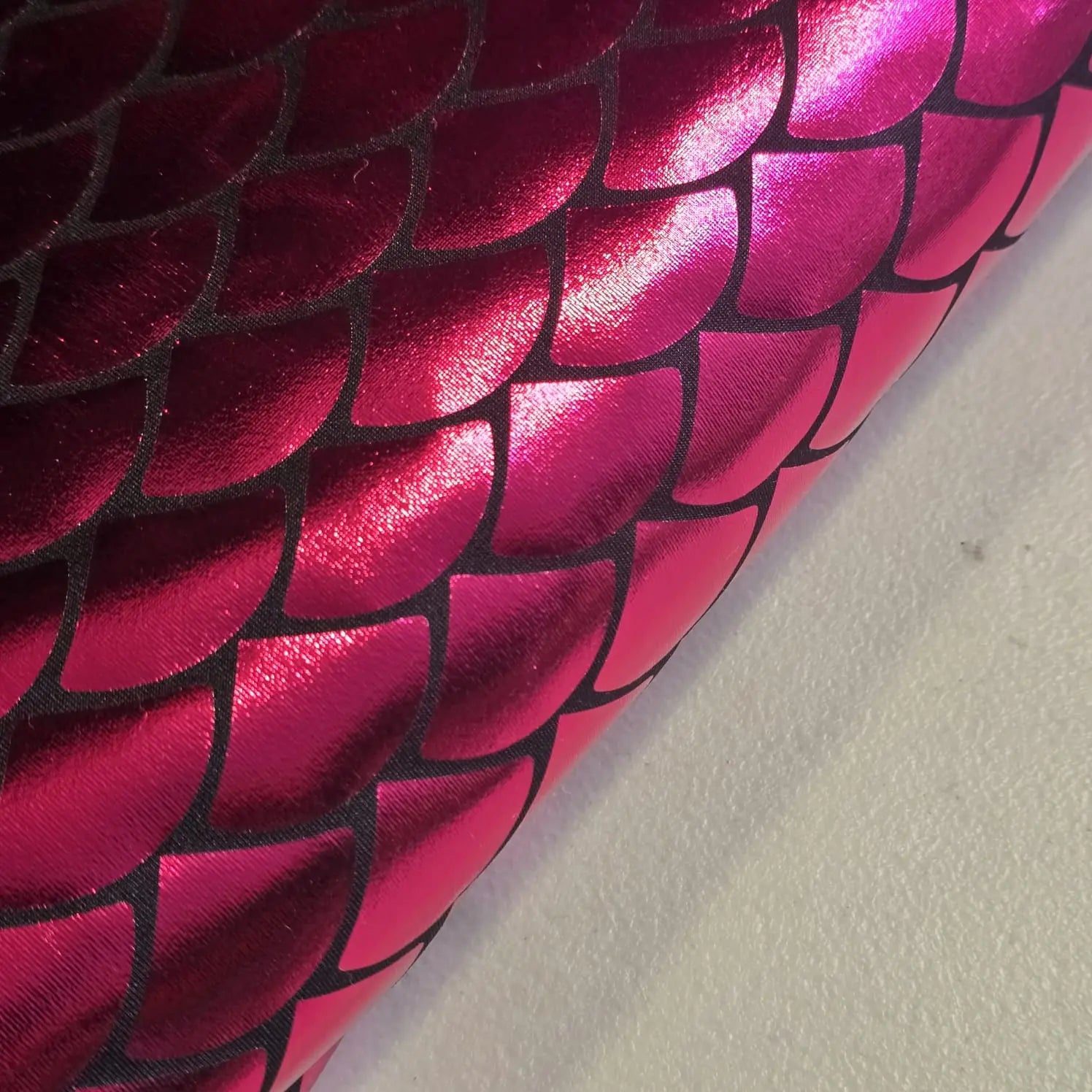 Metallic Mermaid Scale ITY Stretch Foil Reptile Snake Skin Dance Costume Fabric 58