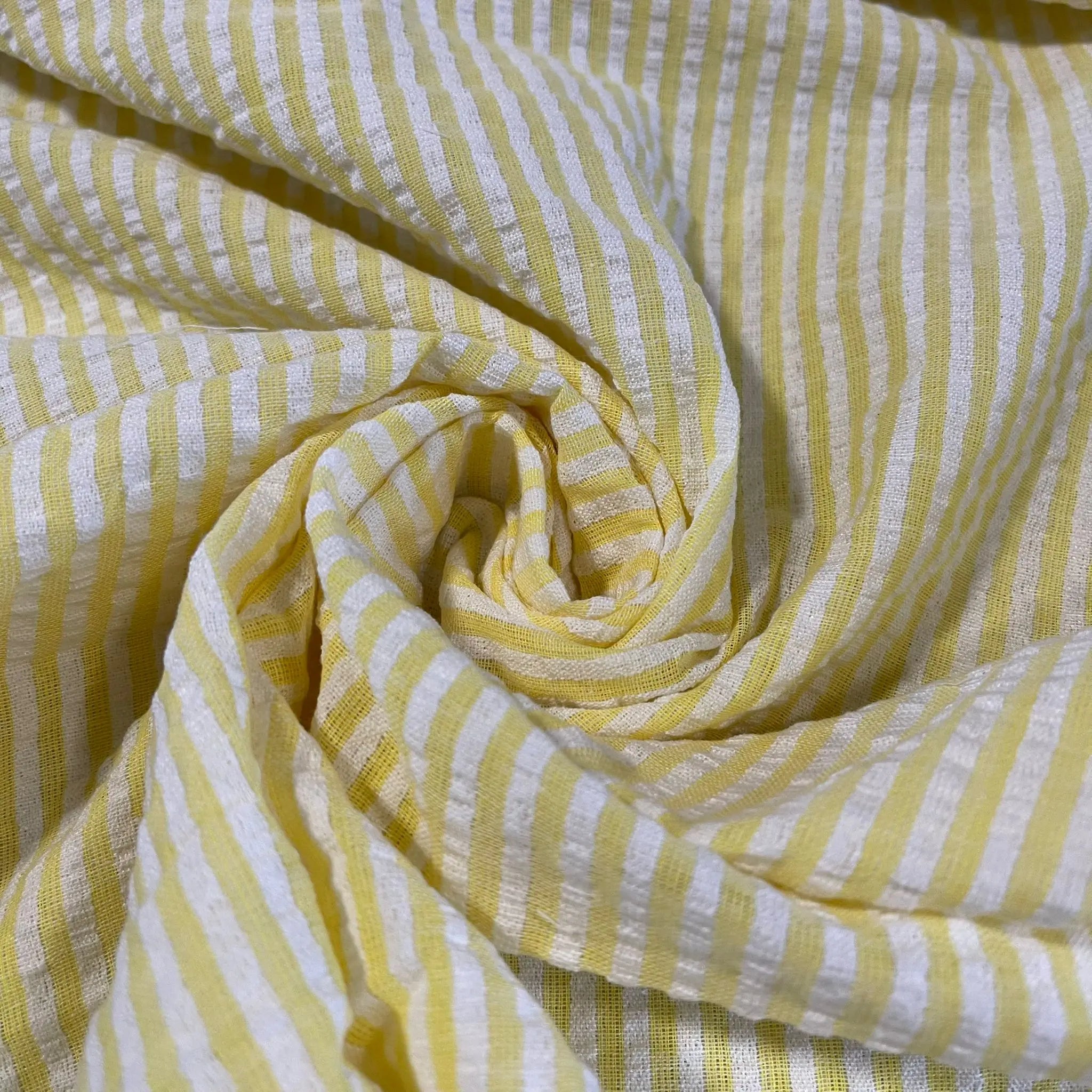 100% Cotton Seersucker Fabric – Crush Stripe 44