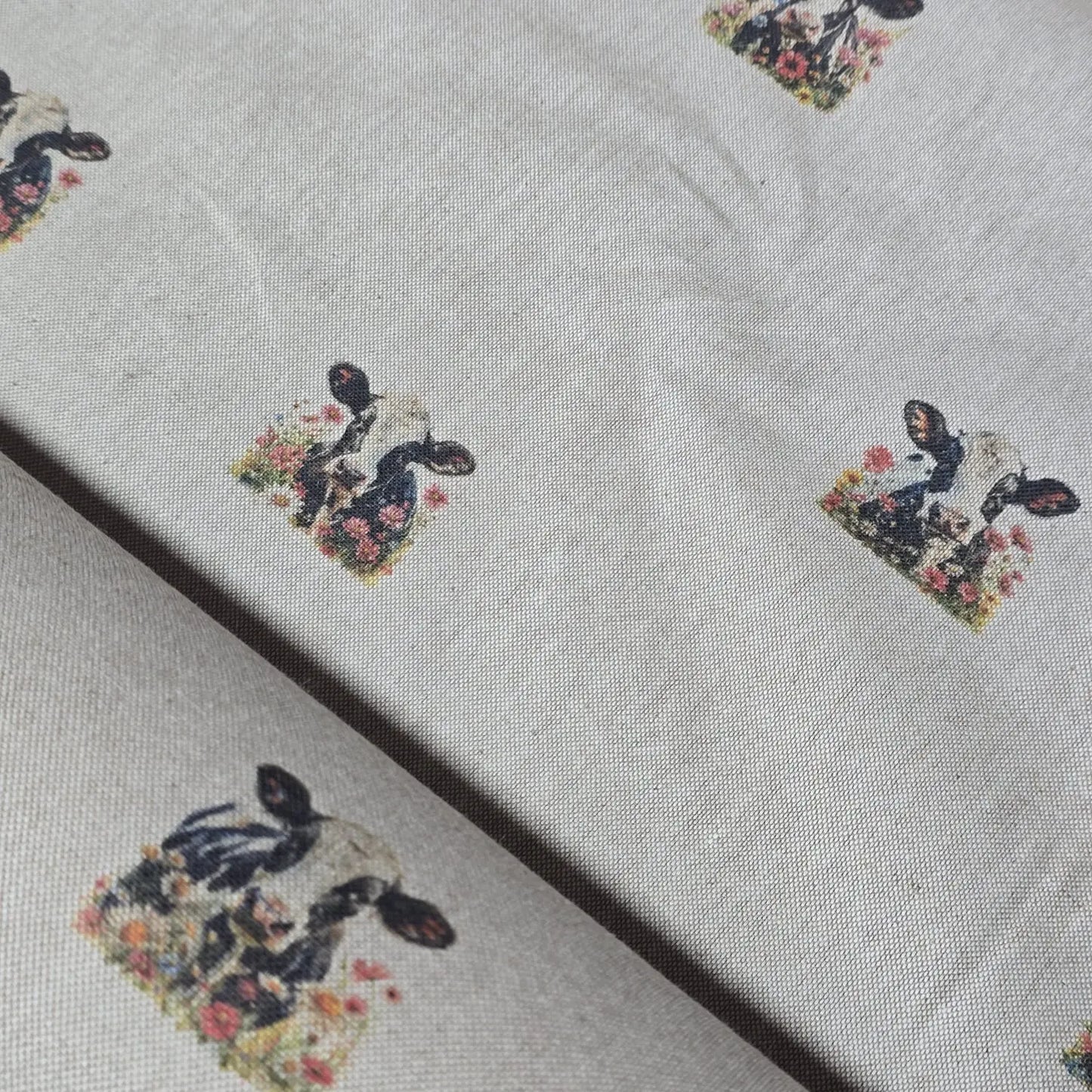 Panama Fabric and Cushion Panel Linen Look Farm Home Decor Material 58" By The Meter