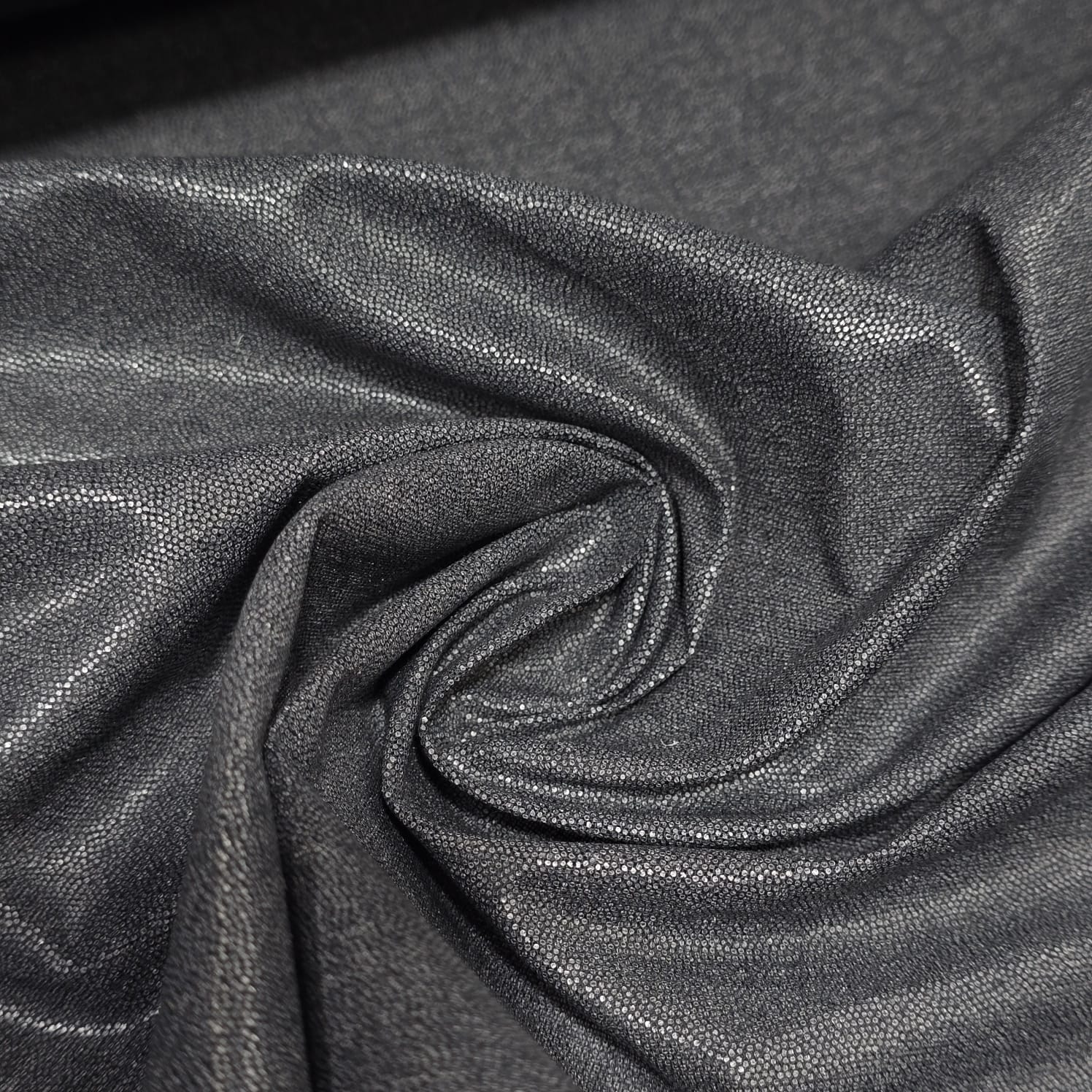 100% Cotton White / Black Woven Iron-On Fusible Interfacing Fabric 90cm By Meter
